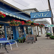 View of Z'otz Cafe from the street